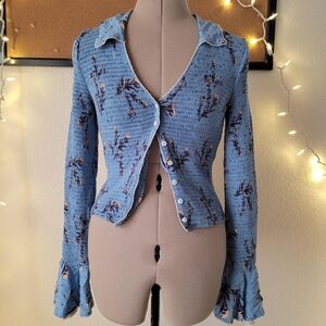 FP Flare Sleeve Blouse